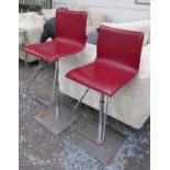 CATTELAN ITALIA TOTO BAR STOOLS, a pair, by Paolo Cattelan, 115cm H.