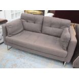 DWELL SOFA, two seater, from Dwell with grey upholstery, 159cm L.