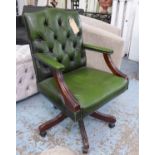 DESK CHAIR, in the English country house style, 97cm H.