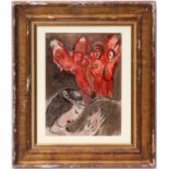 MARC CHAGALL 'Sarah and the Angels', 1960, original lithograph, ref: Cramer 42, printed by Mourlot,