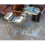 SIDE TABLES, a pair, French Moroccan style, 61cm H.