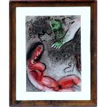 MARC CHAGALL 'Eve Incurs in God's Displeasure', 1960, Bible Suite, Ref: Cramer 42,