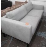 AARK SOFA, herringbone finish, chenille, 210cm W.