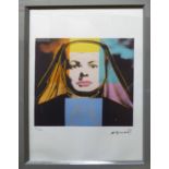 ANDY WARHOL 'Nun', lithographic print, on Arches paper,