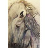 RUTH SADLER 'Study of a Horse', oil on canvas, 150cm x 100cm.