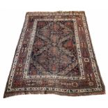 ANTIQUE AFSHAR RUG, 175cm x 128cm.