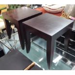 SIDE TABLES, a pair, contemporary, 51cm H.