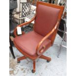 GRANGE LOUIS PHILIPPE DESK CHAIR, 110cm H.