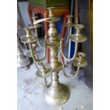 FLOOR CANDELABRUM, metal with eight branches, 102cm H x 60cm W.