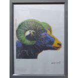 ANDY WARHOL 'Ram', lithographic print, on Arches paper,
