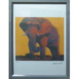 ANDY WARHOL 'Elephant', lithographic print, on Arches paper,