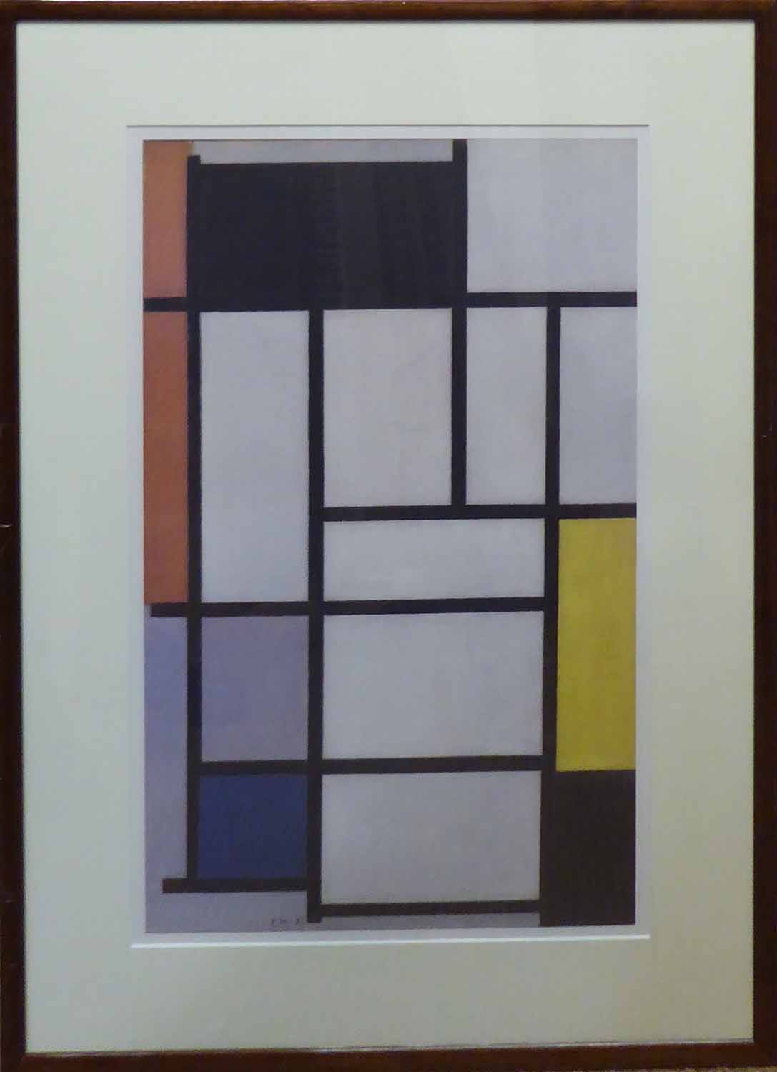 A SET OF FOUR LITHOGRAPHIC PRINTS, after Franz Marc, Piet Mondrian, Wassily Kandinsky, 65cm x 80cm, - Image 3 of 4