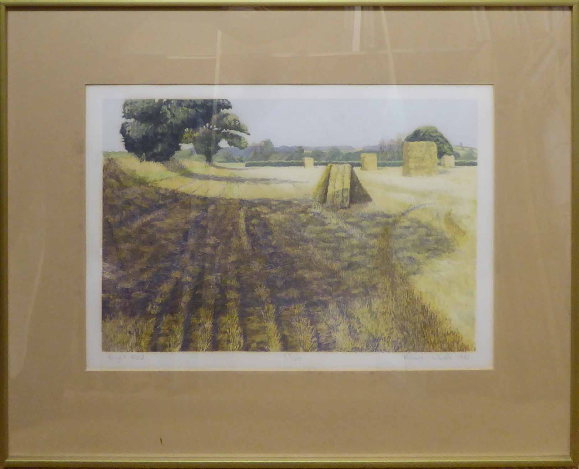 A SET OF FIVE COLOUR ENGRAVINGS, of Countryside Landscapes by MICHAEL FIAIRCLOUGH, - Image 6 of 6