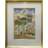 E. MADET 'Moulin La Gallette', watercolour, signed lower left, 32cm x 22cm, framed and glazed.