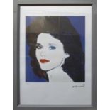 ANDY WARHOL 'Jane Fonda', lithographic print, on Arches paper,