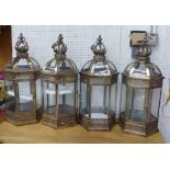 LANTERNS, a set of four, French provincial style, 70cm H.