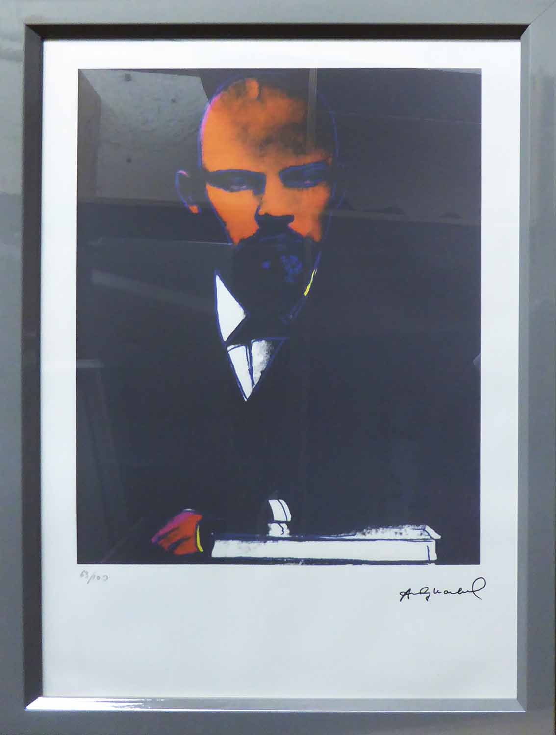 ANDY WARHOL 'Lenin', lithographic print, on Arches paper,