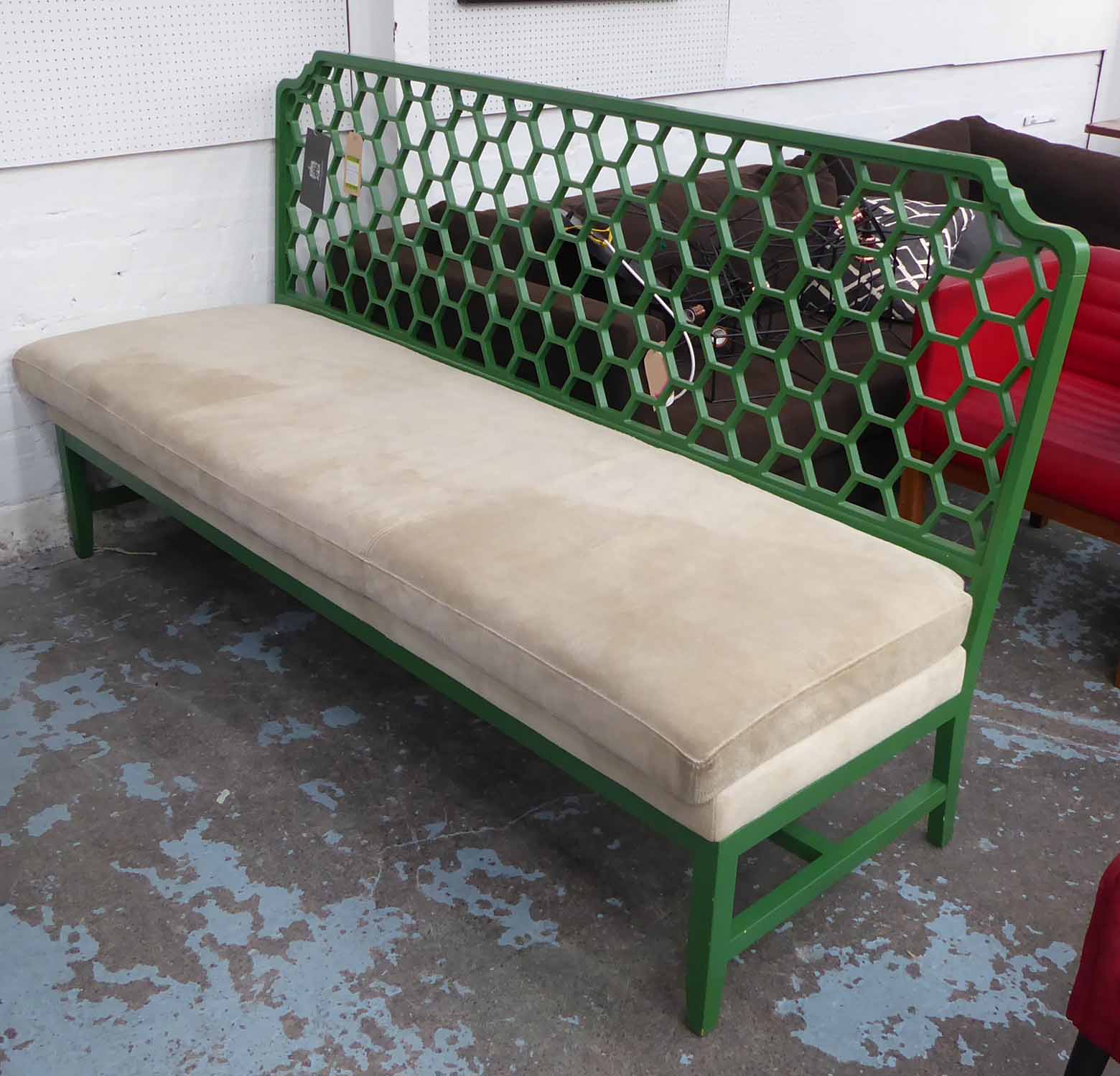 JUSTIN VAN BREDA PRINCESS BENCH, 220cm x 65cm x 110cm H.