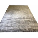 CONTEMPORARY CHOBI CARPET, 373cm x 275cm, silver grey field.