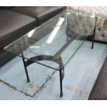 LOW TABLE, vintage Continental style design, 128cm x 60cm x 52cm.