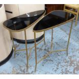 SIDE TABLES, a pair, 1960's Italian style, 71cm H.