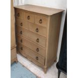 TALL CHEST, with eight drawers, 95cm W x 48cm D x 120cm H.