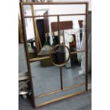 WALL MIRRORS, a pair, French Art Deco style, 110cm x 70cm.