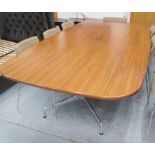 VITRA EAMES SEGMENTED MEETING TABLE BY CHARLES AND RAY EAMES, 270cm x 138cm x 73cm.