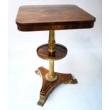 OCCASIONAL TABLE, Regency rosewood, satinwood, ebony,