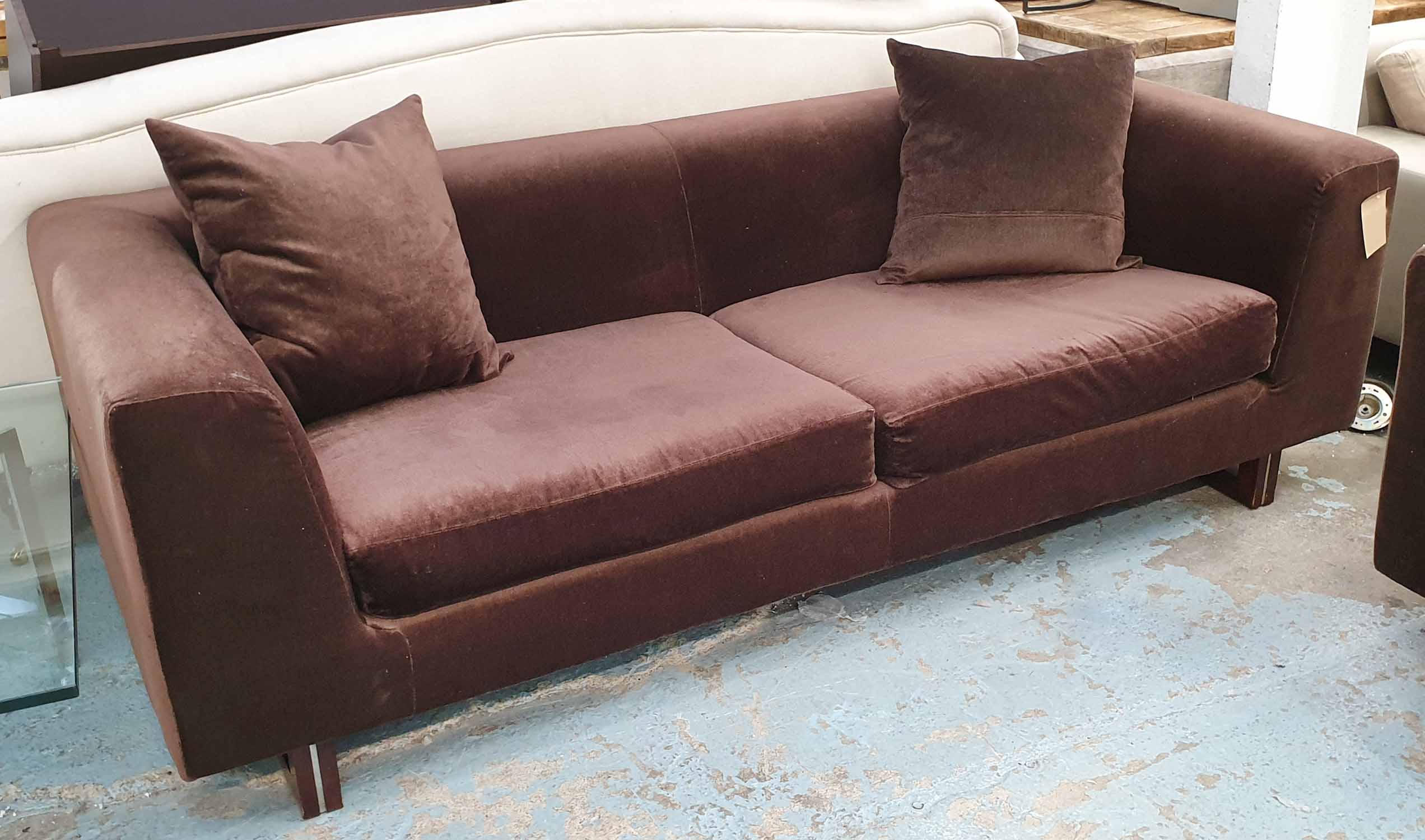 LINLEY SOFA, by David Linley, 230cm W.