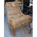 BAMBOO CHAIR, 1960's French inspired, 80cm H.