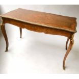 BUREAU PLAT, late 19th century, French Louis XV style Kingwood,