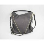 REBECCA MINKOFF MOTO HOBO BAG, with brass tone hardware,