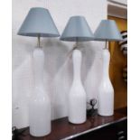 JULIAN CHICHESTER LUSH TABLE LAMPS, a set of three, 110cm H.