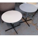 POLTRONA FRAU BOB SIDE TABLES, a graduated pair, by Jean Marie Massaud, 55cm tallest.