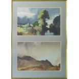 WILLIAM RUSSELL FLINT RA (Scottish 1880-1969) 'River and mountain landscapes',