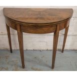 DEMI LUNE CARD TABLE,