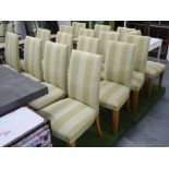 LINLEY DINING CHAIRS, a set of sixteen including two carvers,