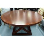 RALPH LAUREN JAMAICA DINING TABLE, round top on x frame base, 160cm Round x 77cm H.