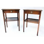 LAMP TABLES, a pair,