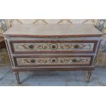 COMMODE, late 18th century Italian of substantial proportions,