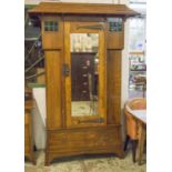 WARDROBE, Arts and Crafts oak,