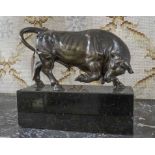 AFTER ALFRED THIELE, Bronze Bull, 36cm H.