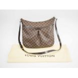 LOUIS VUITTON BLOOMSBURY DAMIER EBENE BAG, with adjustable shoulder strap, brass hardware,