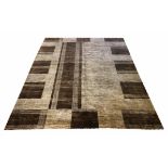 ART DECO DESIGN CARPET, 275cm x 215cm, hand knotted wool.