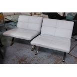 POLTRONA FRAU BROOKLYN CHAIRS, a pair, by Jean Marie Massaud, 73cm H.