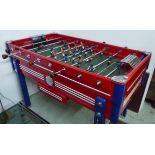 TABLE FOOTBALL, 1950's French, 74cm D x 142cm L.