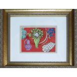 HENRI MATISSE 'Still Life with Magnolia', heliogravure, signed and dated in the plate, 18cm x 13cm,