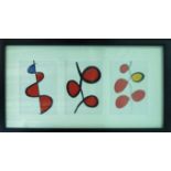 ALEXANDER CALDER 'Retrospektive', 1973, lithographs on velin, Galerie Maeght, 76cm x 31cm,