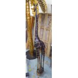 GIRAFFE, wooden, 144cm H.